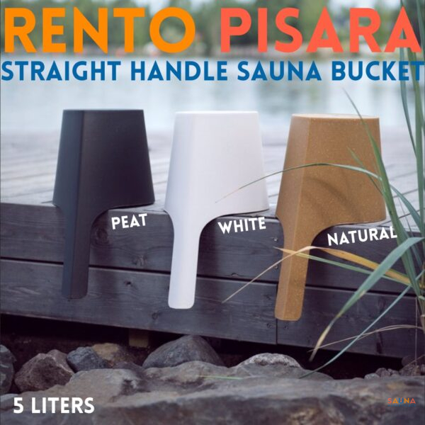 Rento Pisara Straight Handle Sauna Bucket