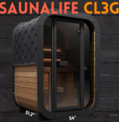 Saunalife Cl3G Outdoor Sauna Kit 2-Person Sauna