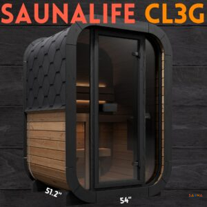 Saunalife Cl3G Outdoor Sauna Kit 2-Person Sauna