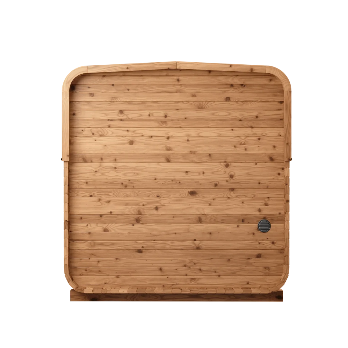 The Back Of A Thermory No 43 Outdoor Sauna For 3 4 People Square