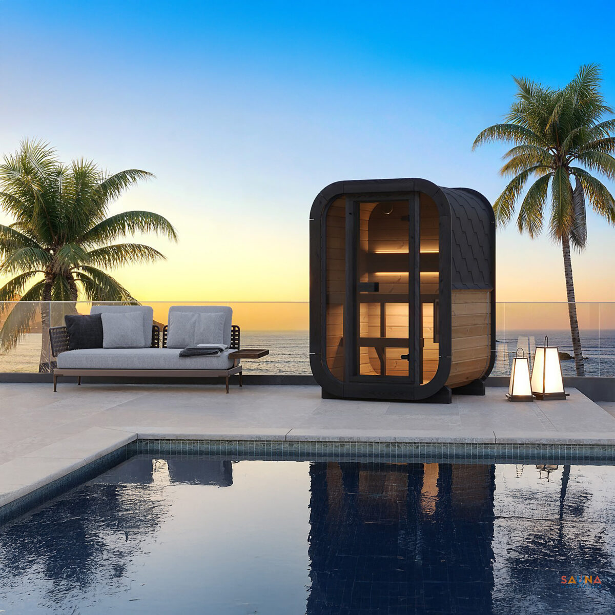 Saunalife Cl3G Cube Sauna 7B