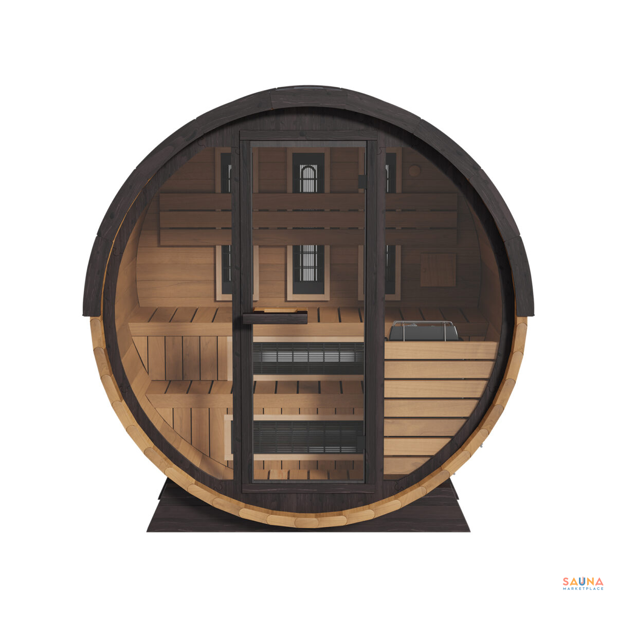 Finnmark Combination Barrel Sauna Fd-6 | Infrared And Traditional 6X6 Outdoor Barrel, Cedar - Image 10