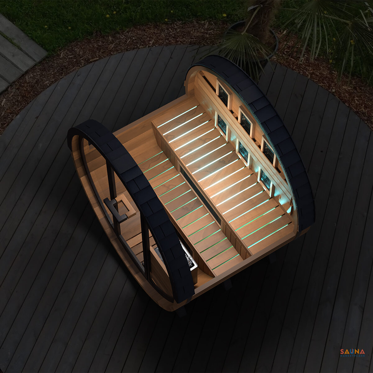 Finnmark Combination Barrel Sauna Fd-6 | Infrared And Traditional 6X6 Outdoor Barrel, Cedar - Image 17
