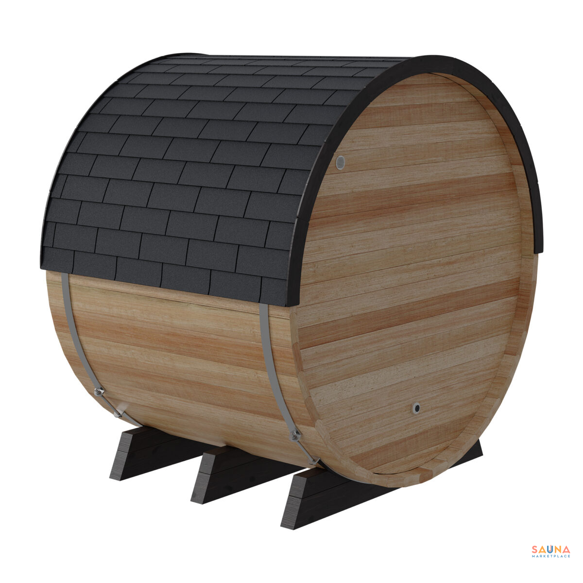 Finnmark Thermo-Aspen Combination Barrel Sauna Fd-7 | Infrared And Traditional 6X6 Outdoor Barrel Sauna, Thermo-Aspen - Image 11