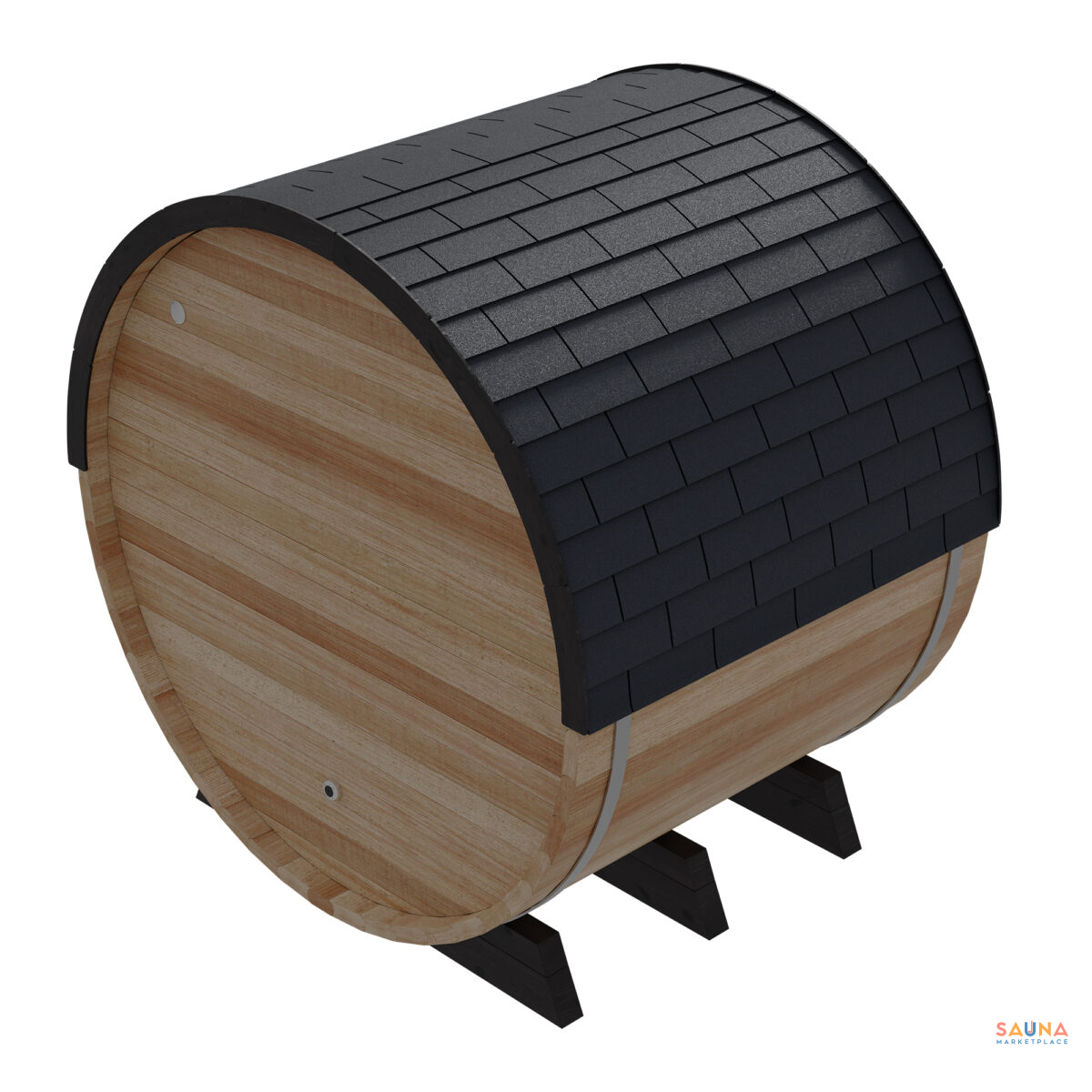 Finnmark Thermo-Aspen Combination Barrel Sauna Fd-7 | Infrared And Traditional 6X6 Outdoor Barrel Sauna, Thermo-Aspen - Image 14