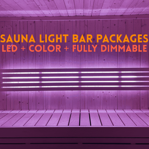 mood led dimmable rgb color sauna light bars