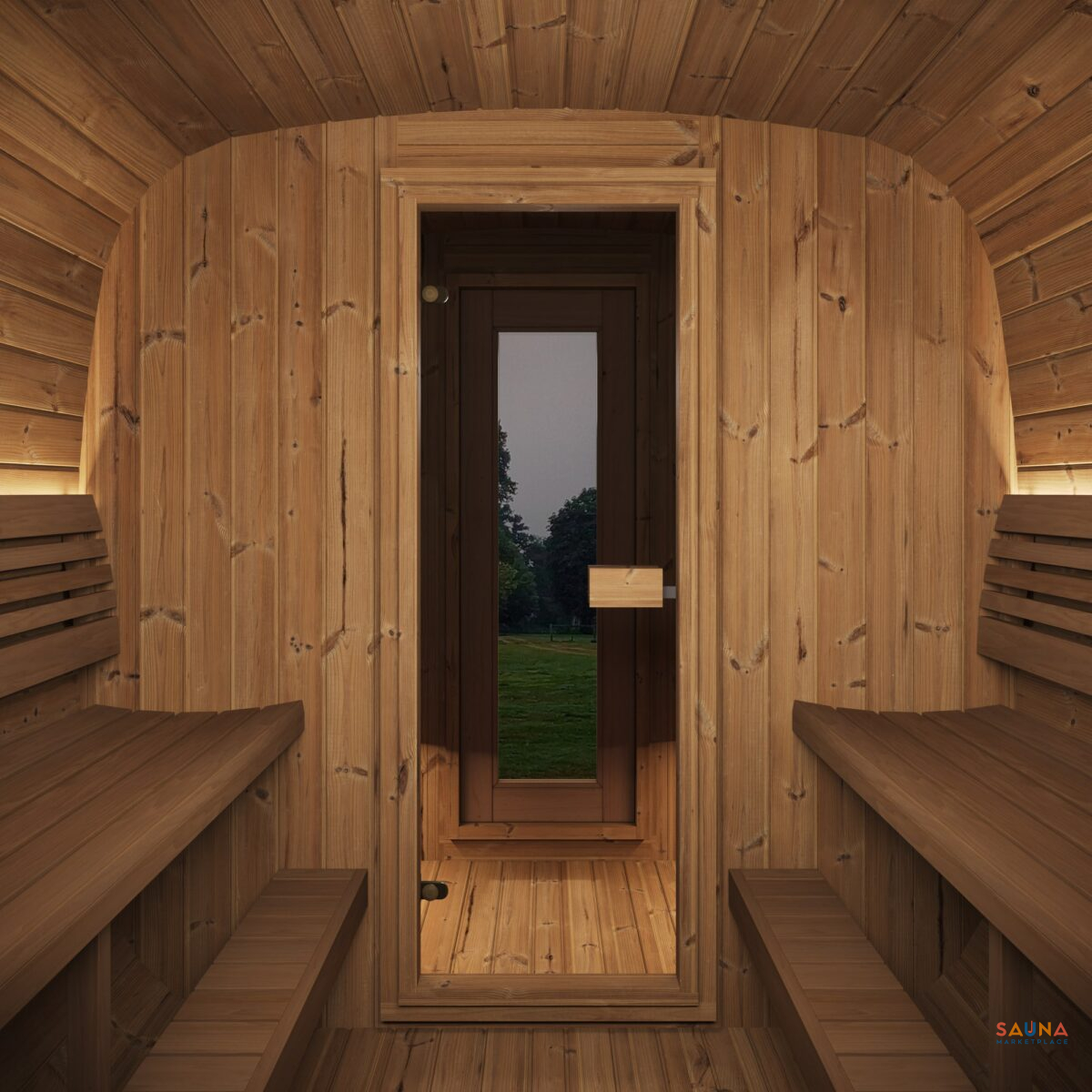 Saunalife Cl12G | 8-Persons Outdoor Sauna With Changing Room And Porch - Image 11