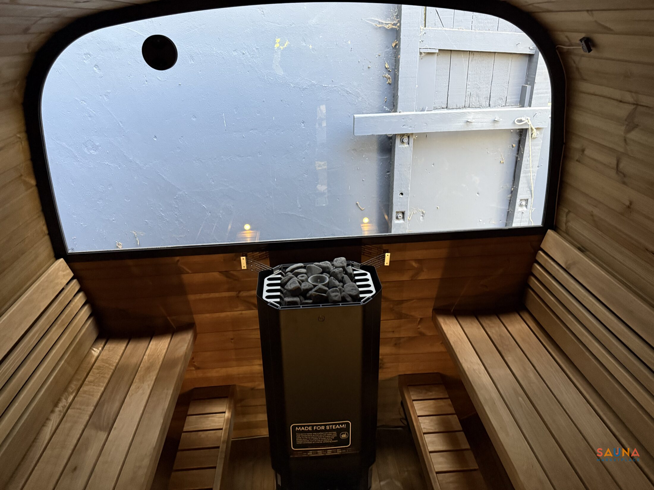 SaunaLife CL12G | 8-Persons Outdoor Sauna With Changing