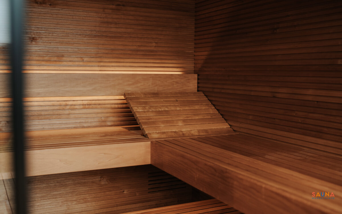 Auroom Aera Outdoor Sauna Kit With 3 Bench Levels And Overhang