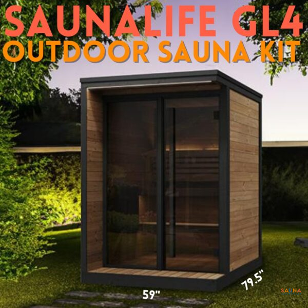 SaunaLife GL4 Outdoor Sauna Kit – Garden Luxury Series