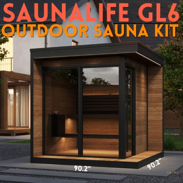 SaunaLife GL6 Outdoor Sauna Kit — Garden Luxury Series