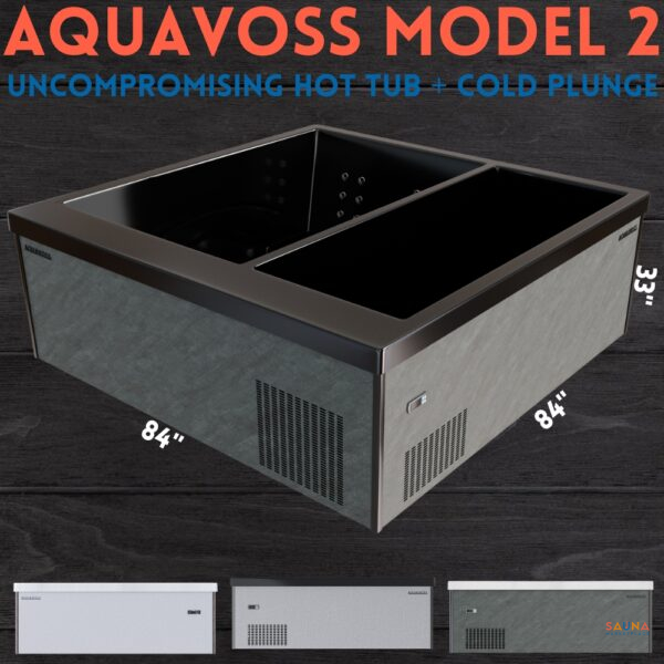 aquavoss model 2 hot tub cold plunge combo