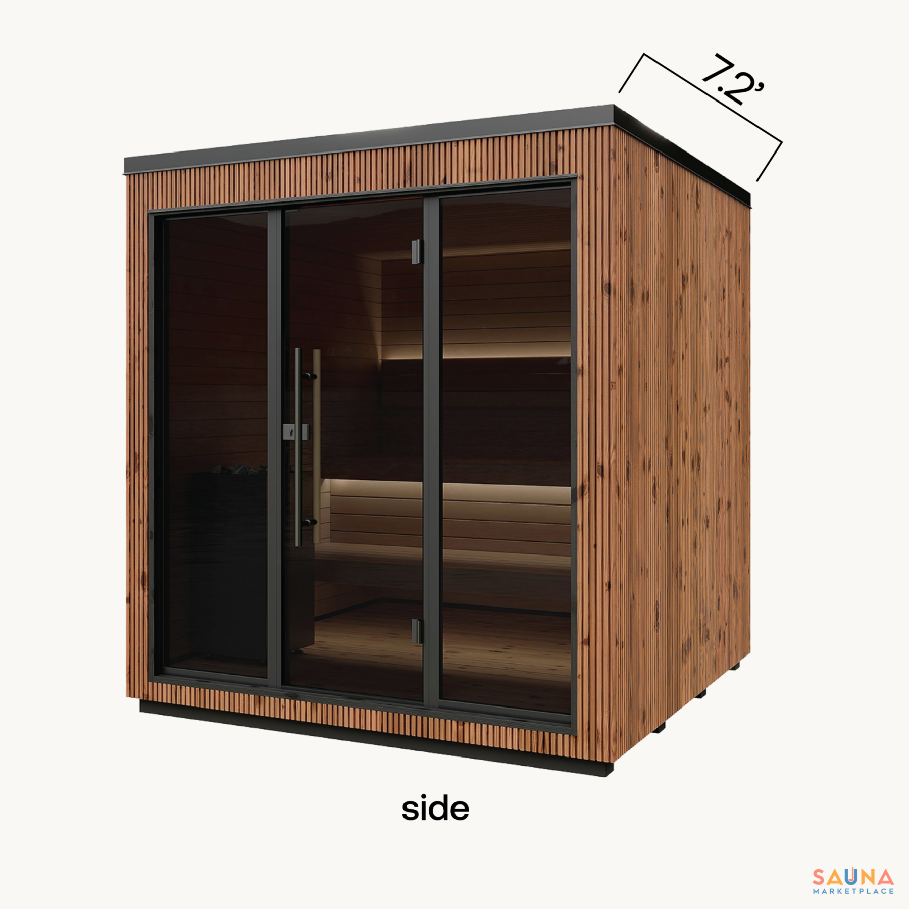 Thermory Luik | Premium Outdoor Sauna Kit in Kodiak Spruce