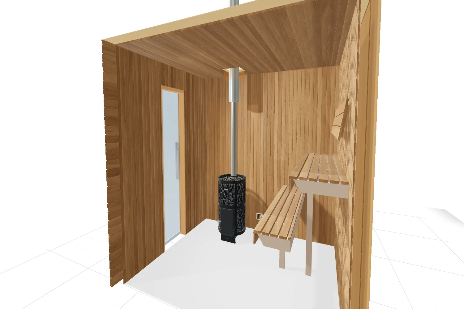 3D view of the Harvia Legend 240 GreenFlame