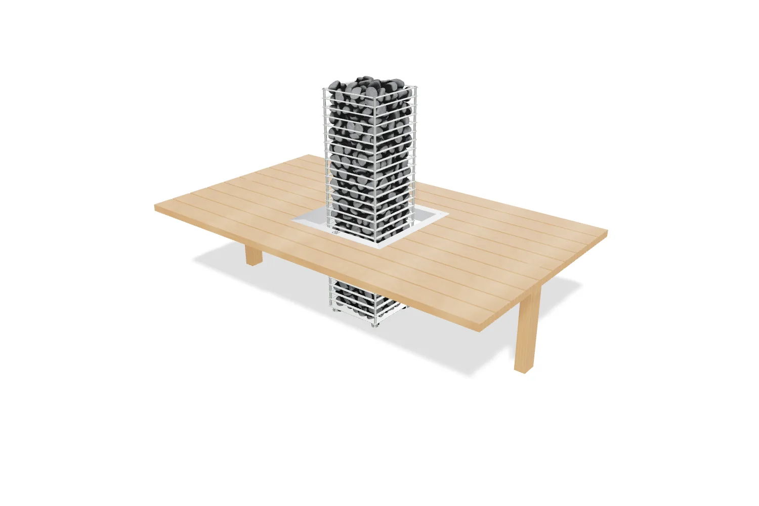 3D view of the HUUM Flange CS | CLIFF & STEEL Embedding Flange